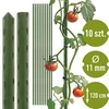 Bioogród dārza mietiņi – tērauda, ar pārklājumu, 1,2 m, Ø 11 mm, 10 gab. - 4 