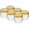 Zema 330 ml burciņa - ar zelta vāciņu fi 82/6, 6 gab. ['zema burciņa', ' stikla burciņa', ' 330 ml burciņa', ' Twist-off vāciņš', ' burciņa ievārījumiem', ' uzglabāšanas trauks', ' mājas konservi', ' burciņa siļķēm', ' burciņa salātiem', ' burciņa desertiem']
