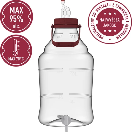 15 L damadžāna ar rokturi un krāniņu - 4