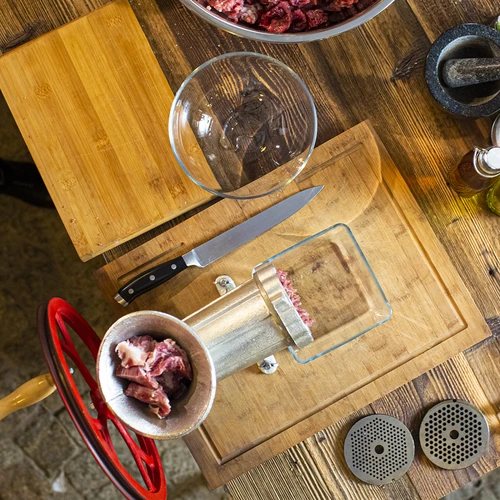 2 vienā Gaļas maļamā mašīna, desu pildītājs #32 - 4