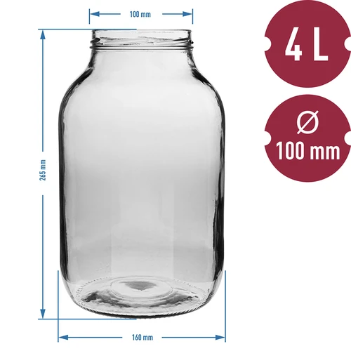 4 L burka ar melnu vāciņu ø 100 - 6