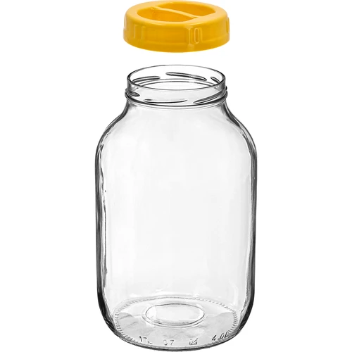 4 L twist-off burka un skrūvējamais plastmasas vāciņš ar rokturi, fi 100 - 2