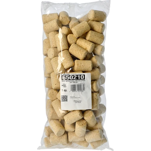 Aglomerēts, cilindrisks korķis d.24x38 mm (100 gab.) - 2