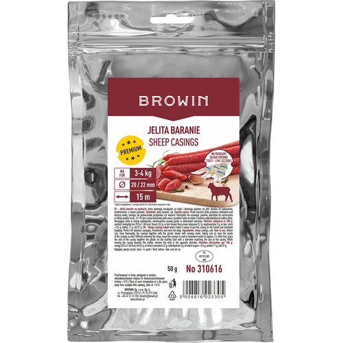 Aitas zarnu apvalki uz lentēm 20/22, 15 m