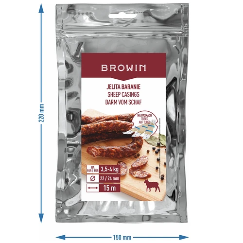 Aitu zarnas - fi 22/24 mm, strēmelēs, 15 m - 4