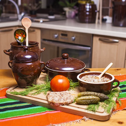 Akmensmasa - 0,5 l pods cūku taukiem bez vāka - 2