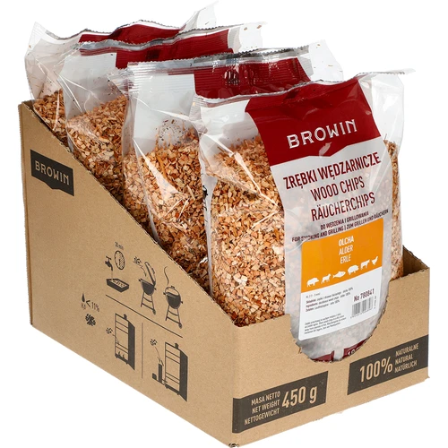 Alkšņa koka šķelda kūpināšanai/grilēšanai, 450 g, 2. klase - 2