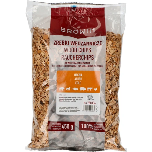 Alkšņa šķelda kūpināšanai/grilēšanai, 450 g, kl. 8
