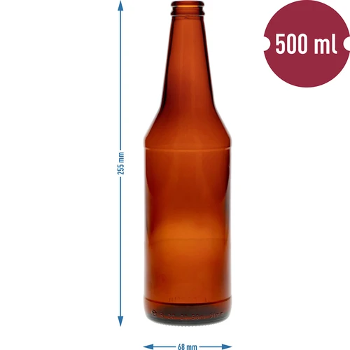 Alus pudele 500 ml - sarplēves iepakojums 8 gab. - 4
