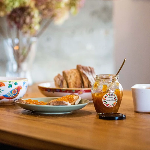 Apaļas etiķetes Ø 50 mm vāciņiem/burkām - 20 gab. - 7