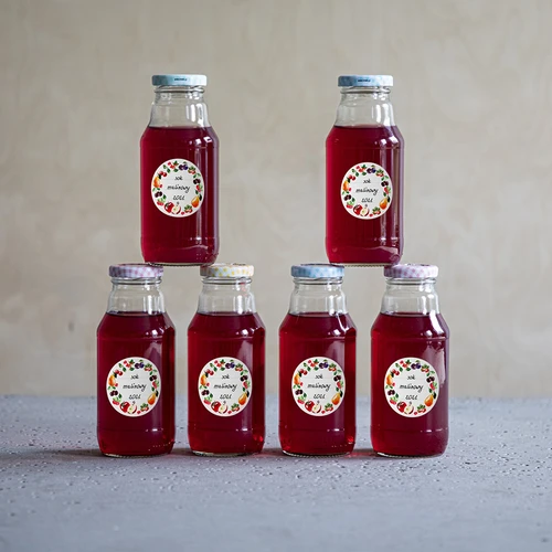 Apaļas etiķetes Ø 50 mm vāciņiem/burkām - 20 gab. - 9