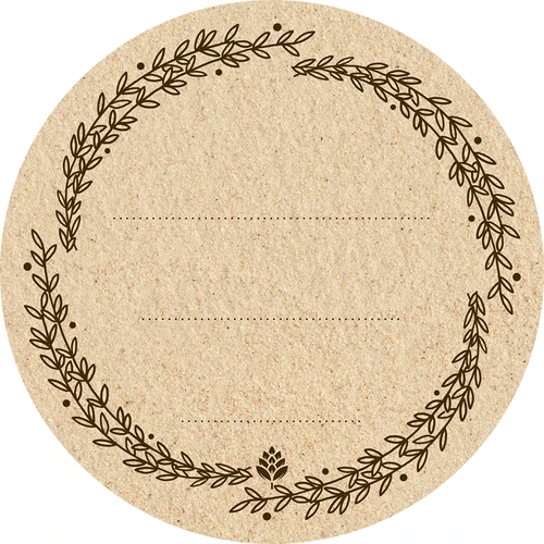 Apaļas etiķetes Ø 66,5 mm vāciņiem/burkām - 20 gab. - 2