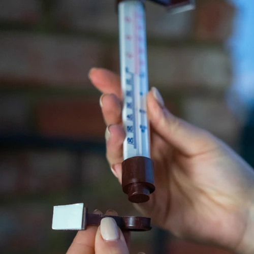 Āra termometrs brūns (-50°C līdz +50°C) 18 cm - 5