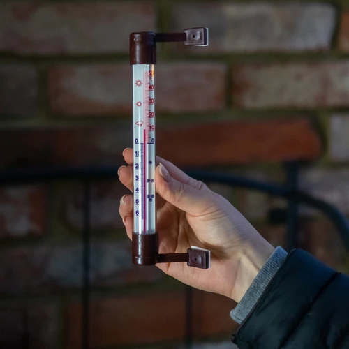 Āra termometrs brūns (-50°C līdz +50°C) 18 cm - 4