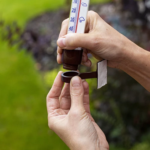 Āra termometrs, brūns (-60°C līdz +50°C) 23 cm - 6