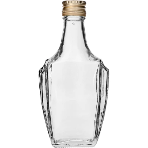 Art Deco pudele 250ml ar skrūvējamu vāciņu fi28