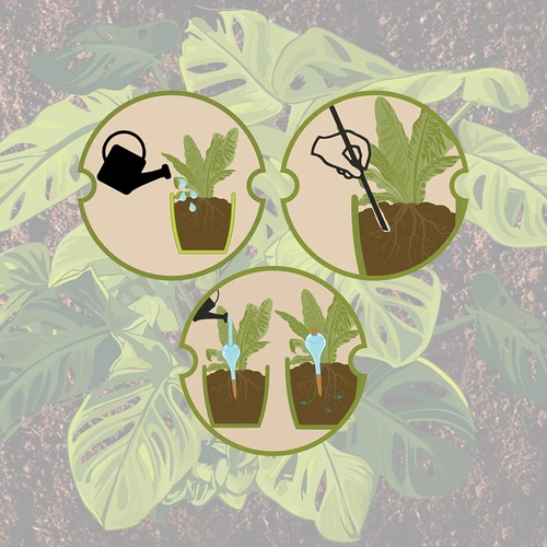 Augu laistīšanas bumba, melna, matēta ar keramikas spraudni (iepakojumā) 400 ml - 6