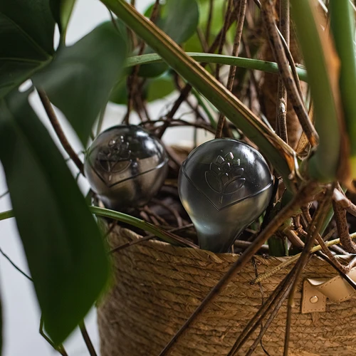 Augu laistīšanas bumbas, caurspīdīgi melnas, 400 ml, 4 gab. - 13