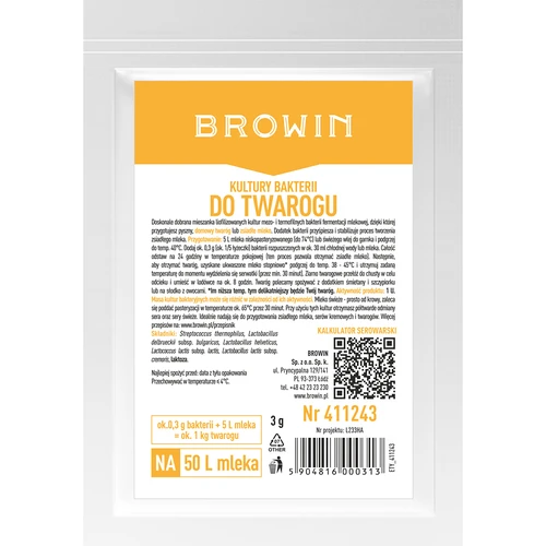 Baktēriju kultūras biezpienam