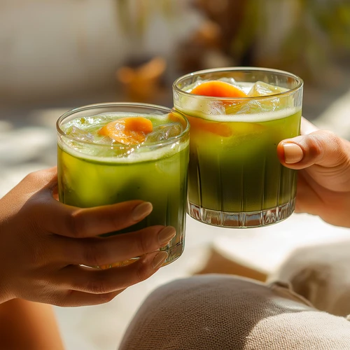 Ballīšu komplekts - Vypito Matcha un aprikoze - 12