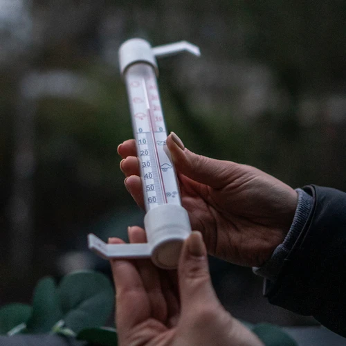 Balts āra termometrs (-50 °C līdz +50 °C) 18 cm - 5