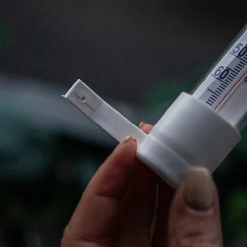 Balts āra termometrs (-50 °C līdz +50 °C) 18 cm - 6