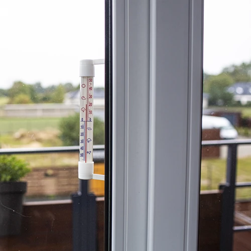 Balts āra termometrs (-60 °C līdz +50 °C) 23 cm - 2