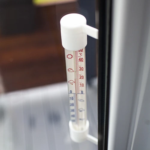 Balts āra termometrs (-60 °C līdz +50 °C) 23 cm - 4