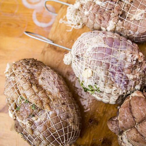 Balts gaļas tīkliņš ar izmēriem 12,5 cm x 5 m, ar termisko izturību līdz 220°C - 7