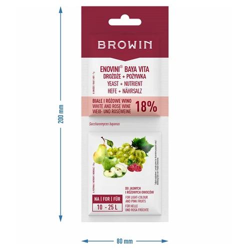 Bayanus raugs + rauga barības viela - baltajiem un rozā vīniem - 3