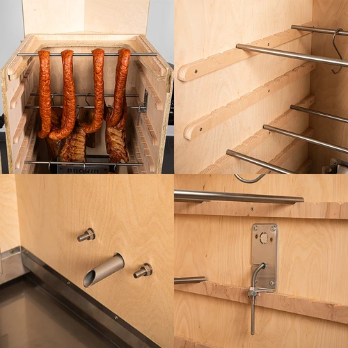 Bezrāmju kūpinātava dragON PLYWOOD NATURE ar digitālo kontrolieri, 200L - 5