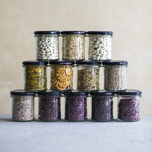 Burka 350 ml, taisna, ar melnu vāciņu fi82 - 6 gab. - 5