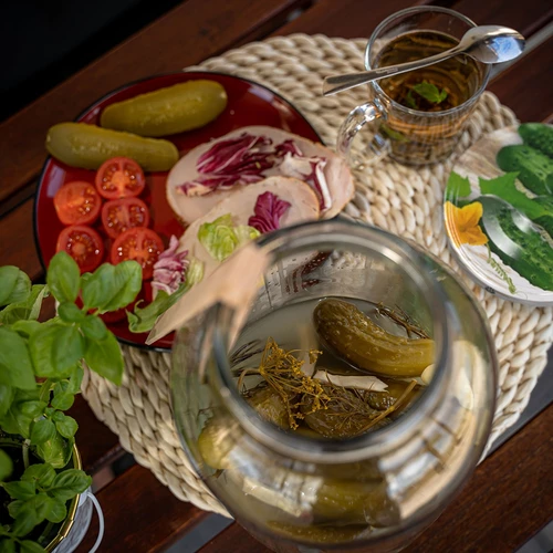 Burka 4 l, krāsains skrūvējams vāciņš + dakša vai knaibles - 8