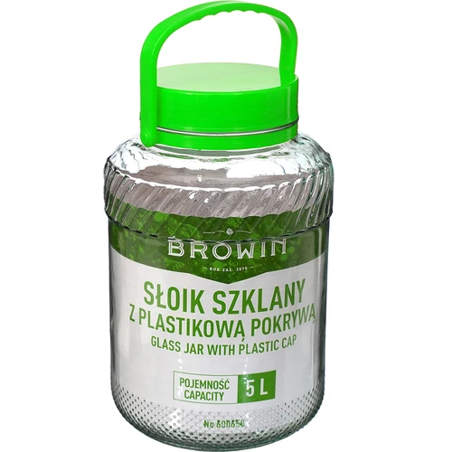 Burka 5 L ar knaiblēm - zaļš skrūvējams vāciņš - 2