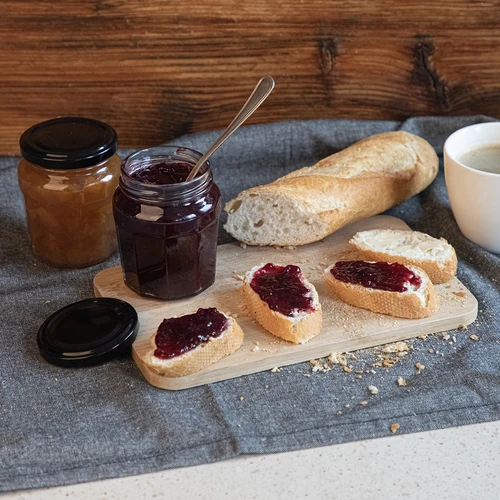 Burka Konfitūra 230 ml ar melnu vāciņu fi63/4 - 6 gab. - 9