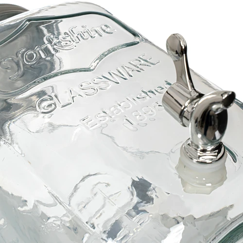 Burka limonādei ar krāniņu - stikla, 4 L - 4