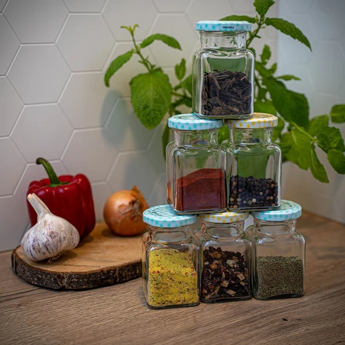 Burka TO 150 ml Četri stūri fi 53 skrūvējams vāciņš - 6 gab. - 10