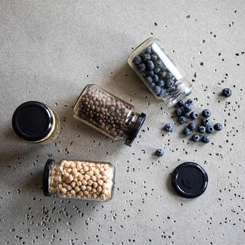 Burka TO 190 ml ar krāsainu vāciņu fi 53 - 8 gab. - 12