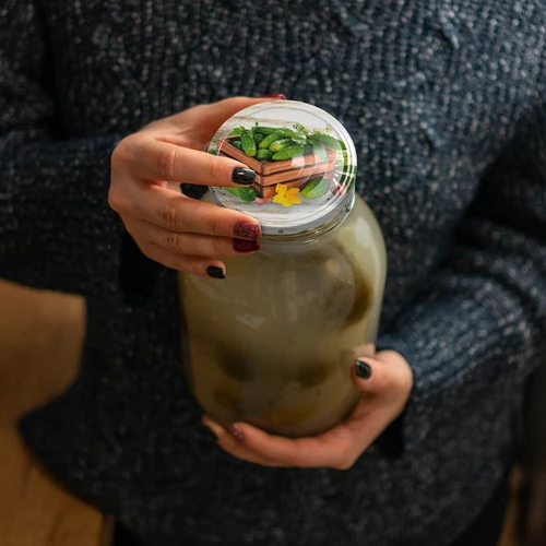 Burka TO 2 l, fi 82/6 ar krāsainu vāciņu + knaibles - 5