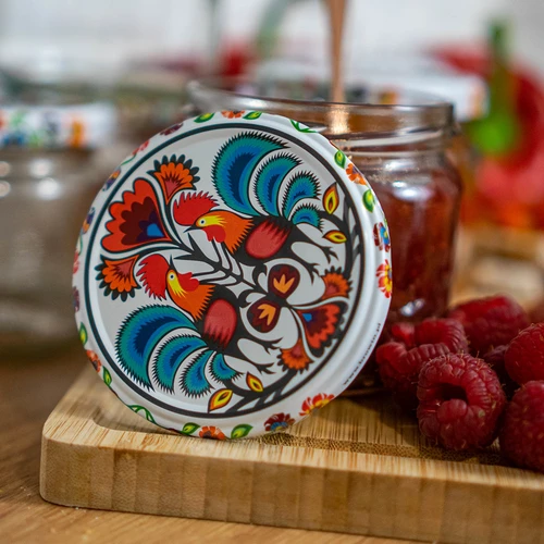 Burka TO 370 ml ar krāsainu vāciņu fi82/6 - 6 gab. - 12