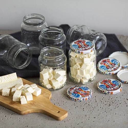 Burka TO 720 ml ar krāsainu vāciņu fi 82/6 - 6 gab. - 14