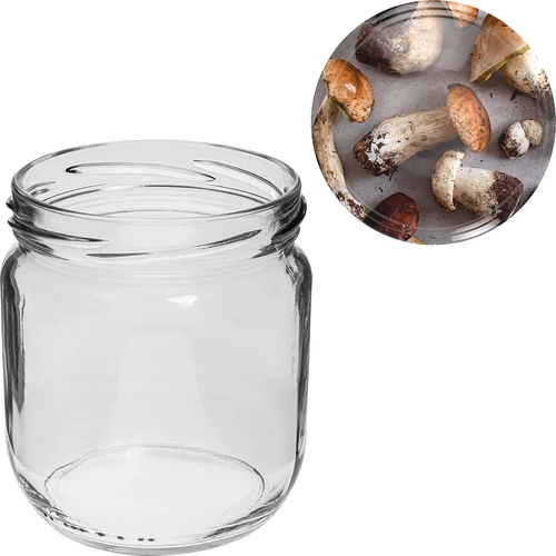 Burka TO Gurken 425 ml ar krāsainu skrūvējamo vāciņu fi 82/6 - 6 gab. - 8