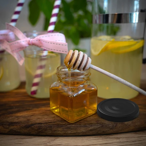 Burka Twist-off 120 ml - Četri stūri fi 53 ar melnu vāciņu, 6 gab. - 9