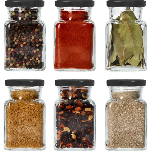 Burka twist off 150 ml Četri stūri fi 53 ar melnu vāciņu, 6 gab. - 7