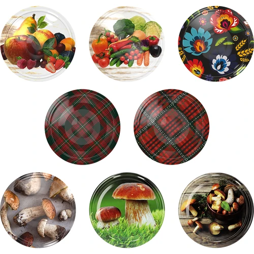 Burka twist-off 500 ml "Apgrieztā Amfora" ar krāsainu vāciņu fi 82/6, 6 gab. - 9