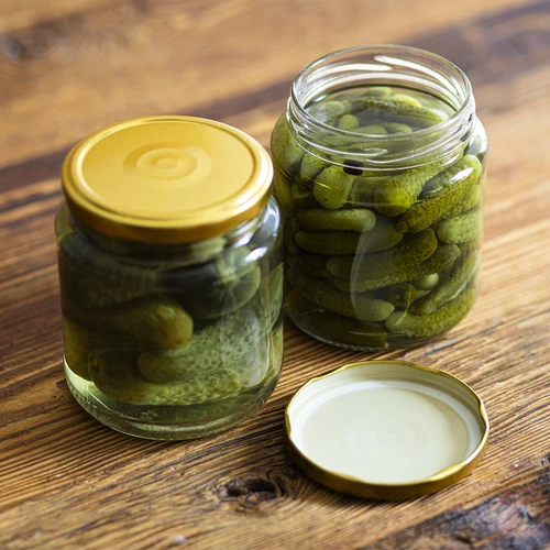 Burka twist-off, grubasek 580ml ar zelta krāsas vāciņu fi82/6, 6 gab. - 6