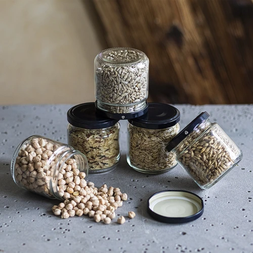 Burkas 212 ml fi66/4 ar melniem vāciņiem 6 gab. - 5