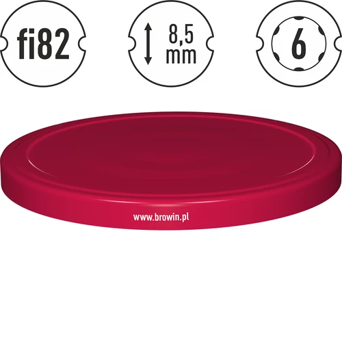 Burku vāciņš fi 82/6 bordo - 10 gab. - 4