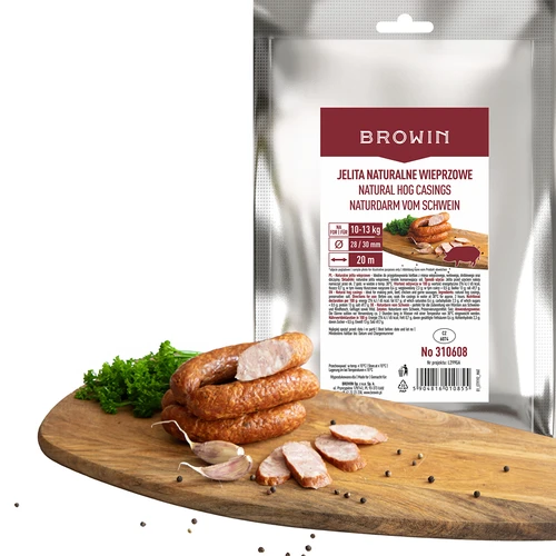 Cūku zarnu apvalki 28/30 mm un aitu zarnu apvalki 18/20 mm - komplekts - 9