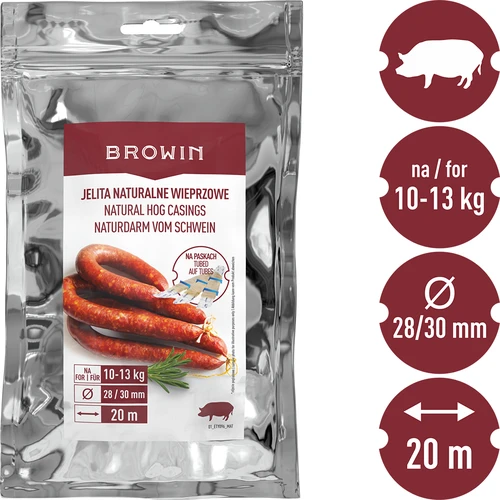 Cūku zarnu apvalki uz lentēm 28/30, 20m - 3